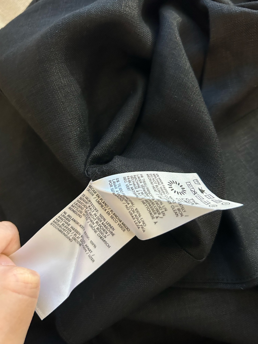 Reformation Cecilia Linen Midi Dress Black Noir French Quiet Lux Minimalist US2 - Picture 10 of 11